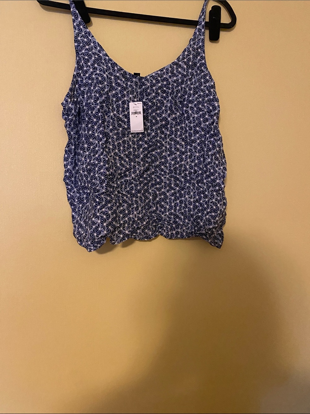 Banana Republic Factory Navy Geometric Print Cami